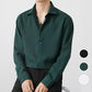 Men's Premium Fabric Button Down Shirt ? Waffle Pattern ? 45% Off