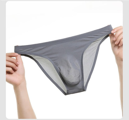 Ice Silk Seamless Ultra-Thin Transparent Sexy Briefs