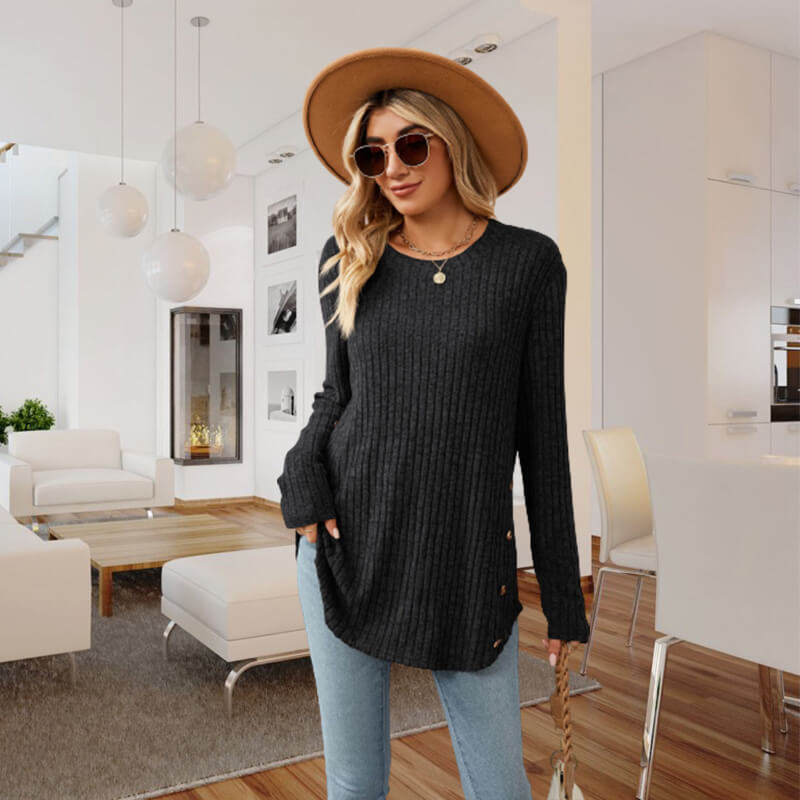 🔥40% OFF🔥 Ladies Stretch Loose Comfortable Long Sleeve Sweater