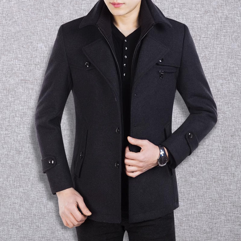 Men's Business Tweed Coat【FREE SHIPPING】