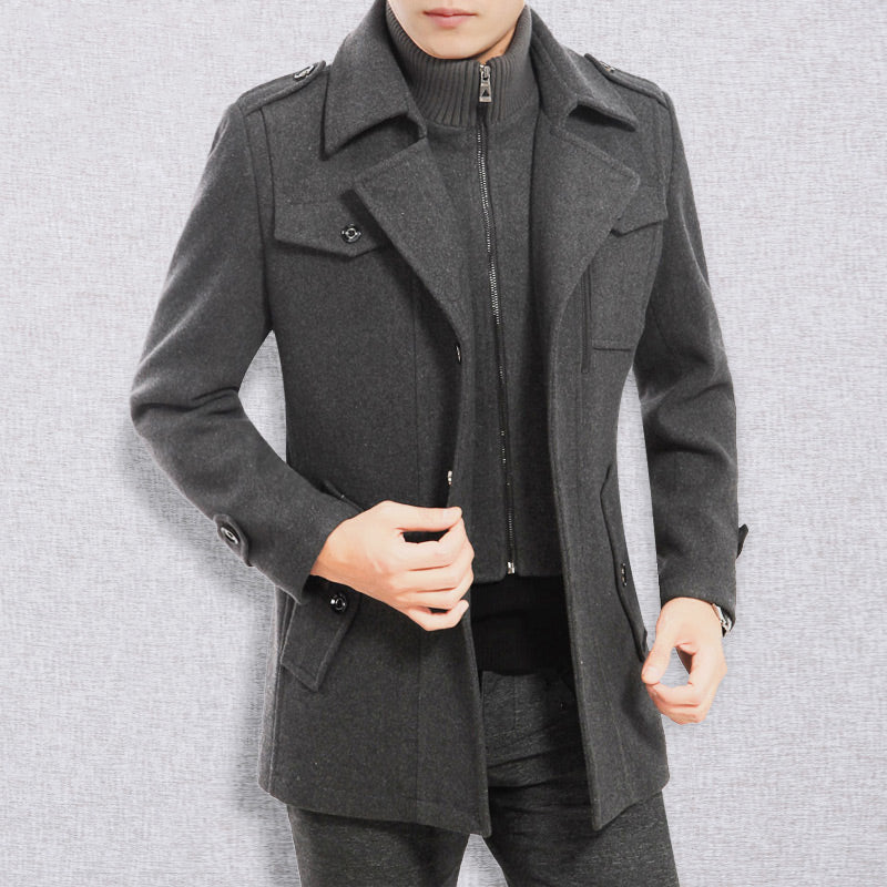 Men's Business Tweed Coat【FREE SHIPPING】