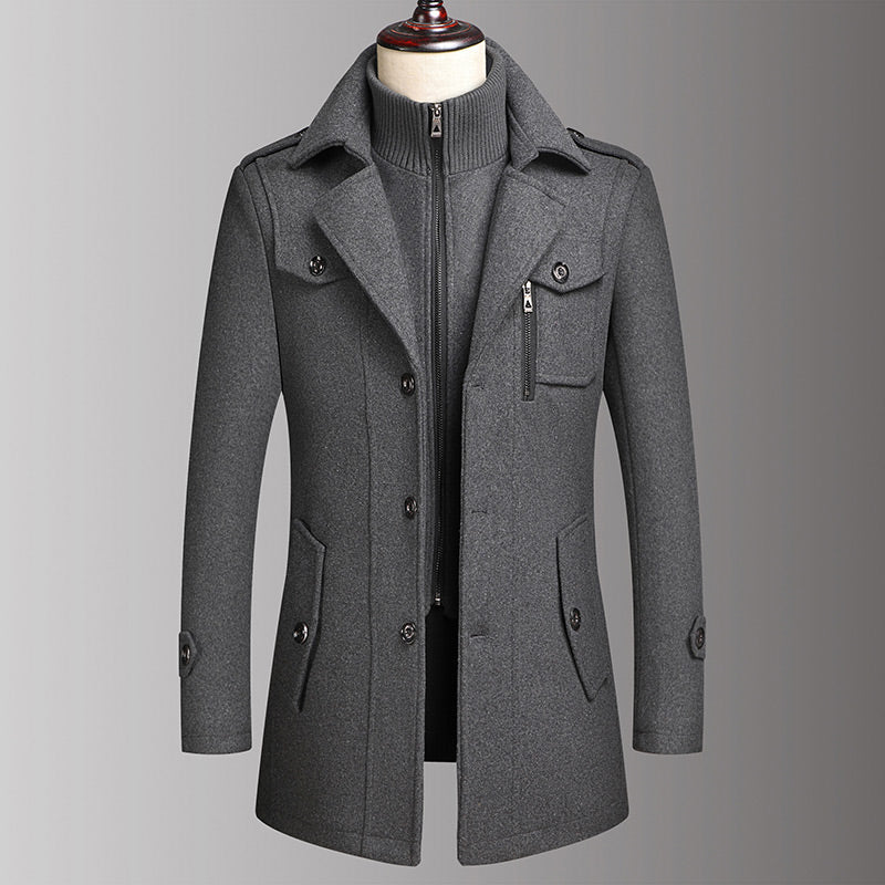 Men's Business Tweed Coat【FREE SHIPPING】