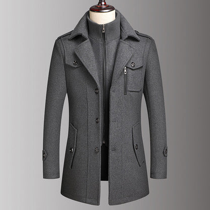Men's Business Tweed Coat【FREE SHIPPING】
