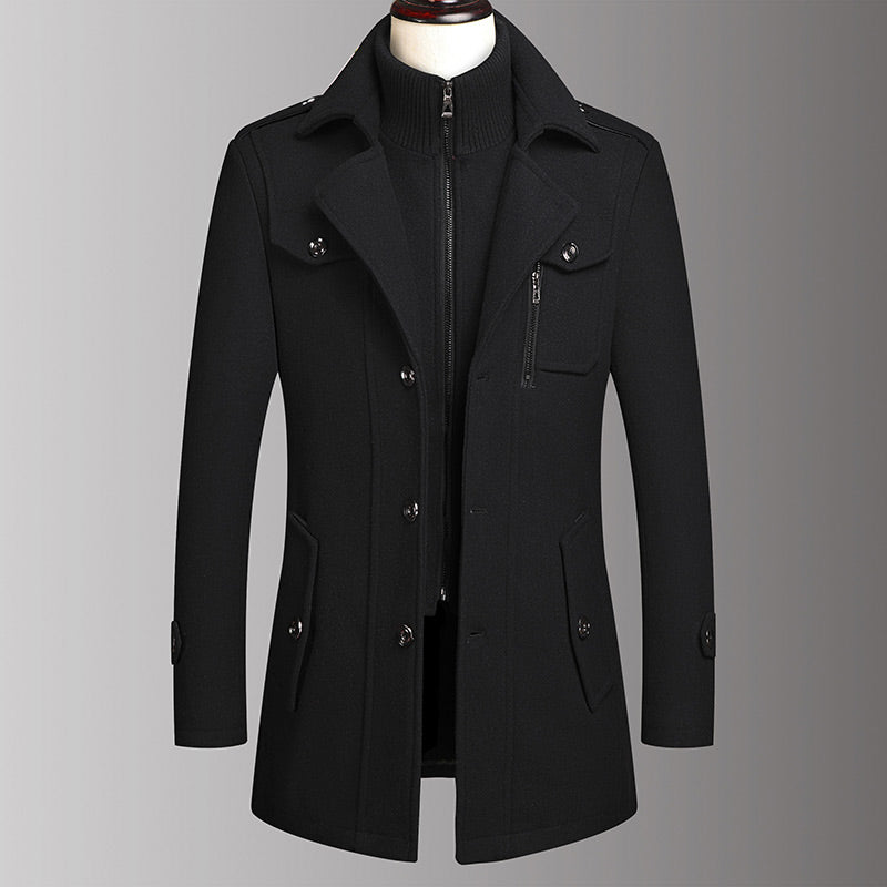Men's Business Tweed Coat【FREE SHIPPING】