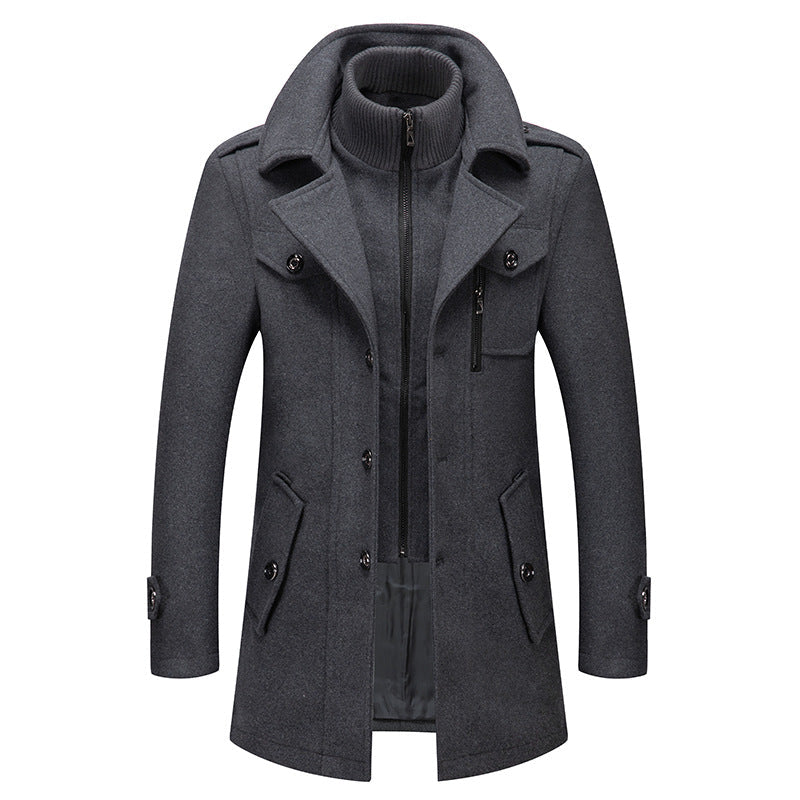 Men's Business Tweed Coat【FREE SHIPPING】
