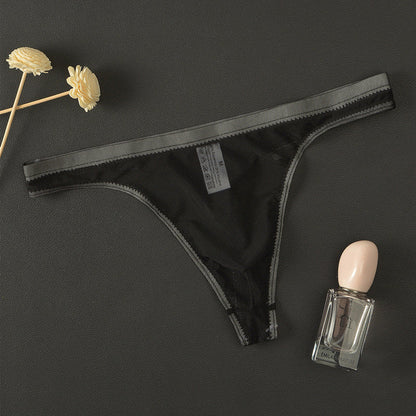 Men's Sexy Silk Mesh Bikini Thin Thong