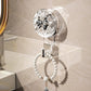 Light Luxury Style Glacier Pattern Suction Cup Shelf