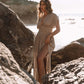 2024 SLIT V-NECK EFFORTLESS MAXI LONG DRESS