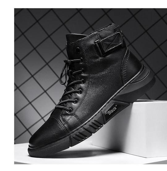 Men’s Genuine Leather Fleece-Lined Orthopaedic Chukka Boots