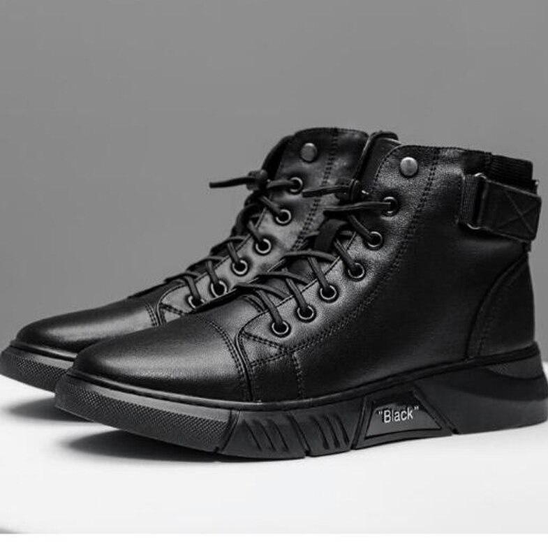 Men’s Genuine Leather Fleece-Lined Orthopaedic Chukka Boots