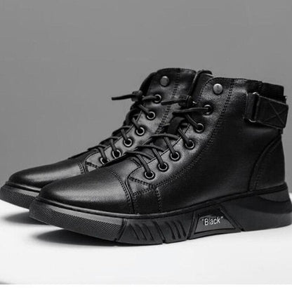 Men’s Genuine Leather Fleece-Lined Orthopaedic Chukka Boots