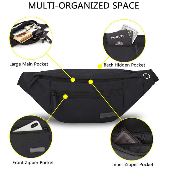 【49% OFF】Large Crossbody Fanny Pack Belt Bag