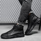 Men’s Genuine Leather Fleece-Lined Orthopaedic Chukka Boots