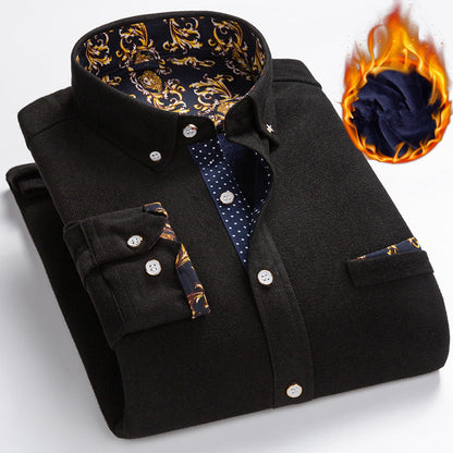 Hot Sale - 49% OFF💥Men's High Quality Corduroy Warm Winter Shirt With Soft Warm Lining