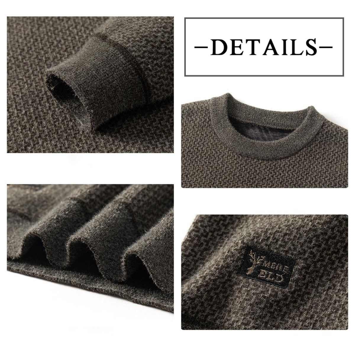 🎁Men's Warm Cozy Lined Crewneck Top【BUY 2 FREE SHIPPING】