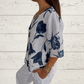 Spring Sale-49% off😍😍Printed V-neck Tunic Top