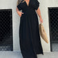 2024 SLIT V-NECK EFFORTLESS MAXI LONG DRESS