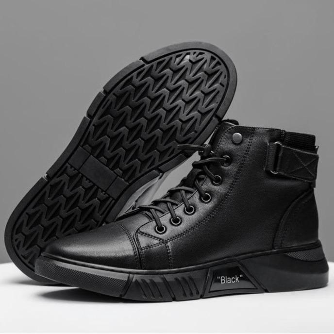 Men’s Genuine Leather Fleece-Lined Orthopaedic Chukka Boots