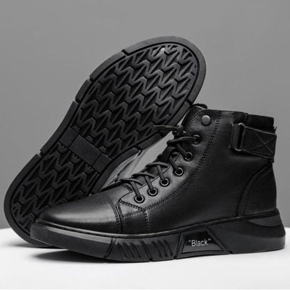 Men’s Genuine Leather Fleece-Lined Orthopaedic Chukka Boots