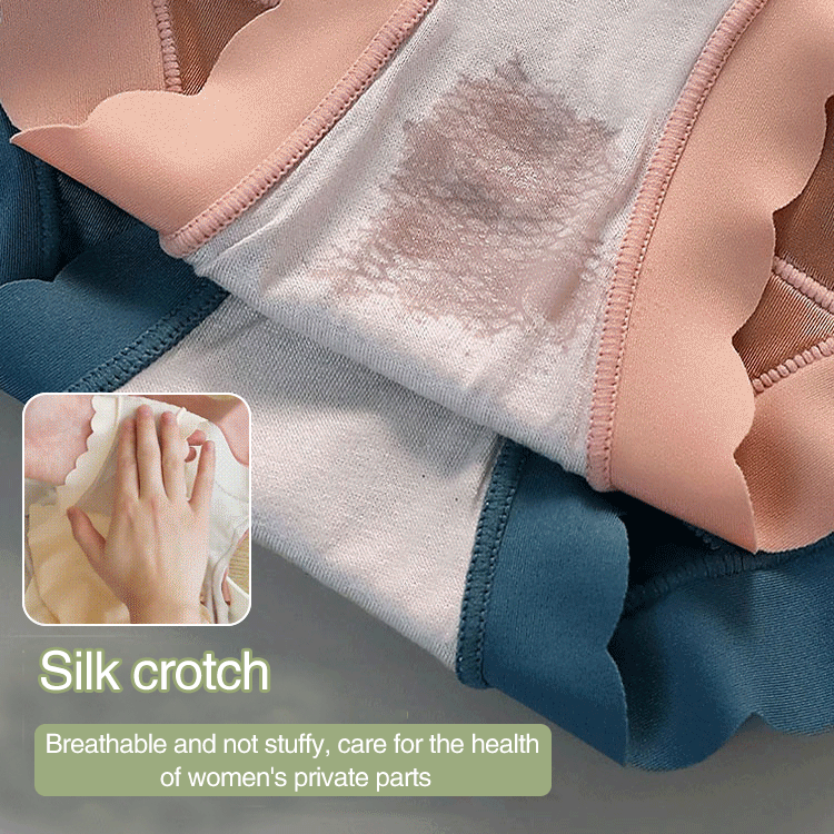 🌸Satin ice Silk Seamless Tummy Control Panties (2-Pack)🌸