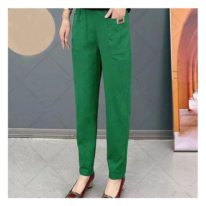 💝Women's Elastic Waist Cotton Pants【BUY 2 GET FREE SHIPPING】