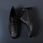 Autumn double zipper versatile trendy warm leather shoes