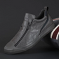 Autumn double zipper versatile trendy warm leather shoes