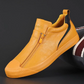 Autumn double zipper versatile trendy warm leather shoes