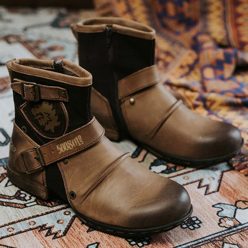 Men's Western Cowboy Style Leather Boots🔥FREE SHIPPING