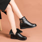 Genuine Leather Metal Buckle Velvet Boots💟FREE SHIPPING