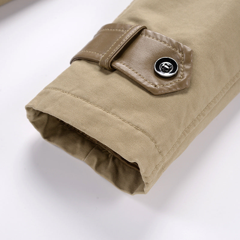 Men'S Long Insulated Trench Coat With Waist Belt💥FREE SHIPPING