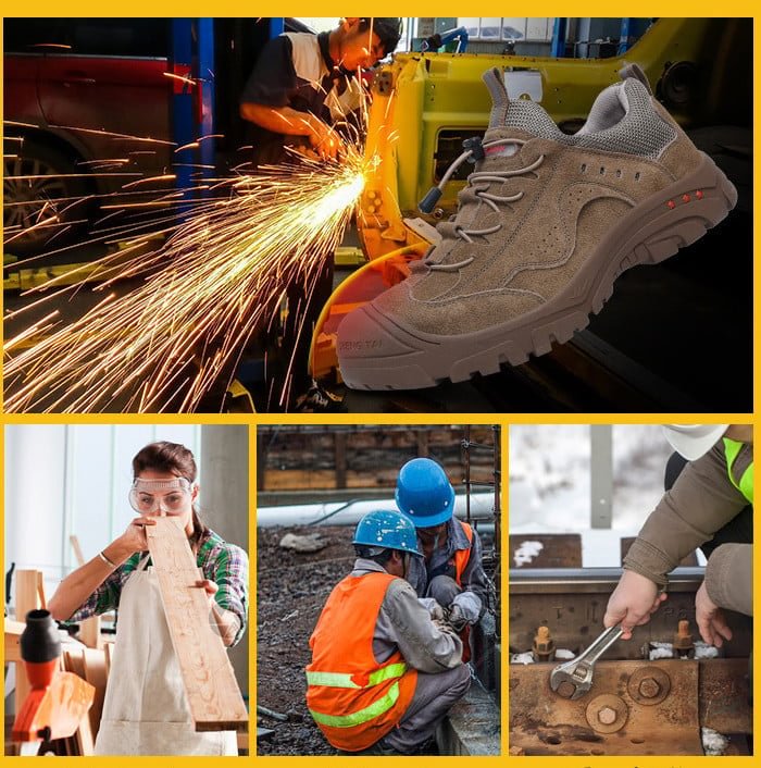 NON-SLIP COMPOSITE TOE WORK SHOES