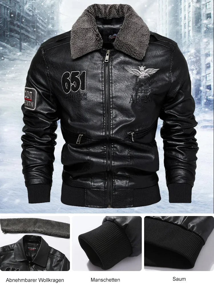 Insulated Biker Jacket for Men【FREE SHIPPING】