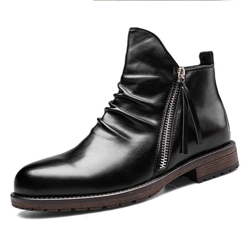 Men's Leather Vintage Leather Boots【FREE SHIPPING】