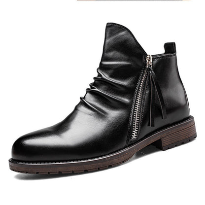 Men's Leather Vintage Leather Boots【FREE SHIPPING】