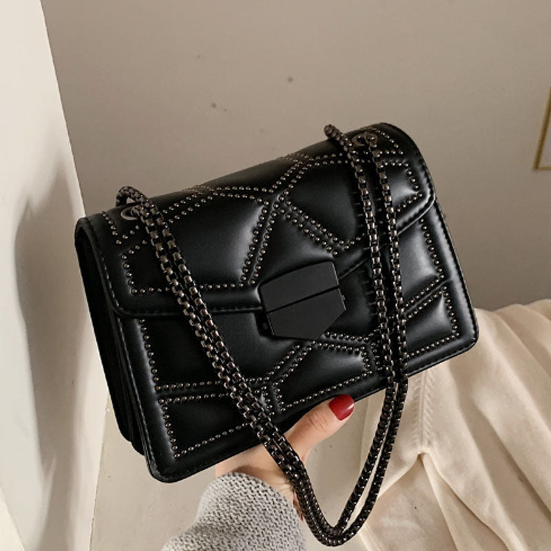 [Women’s Gift] Quilted Crossbody Leather Bag for Women