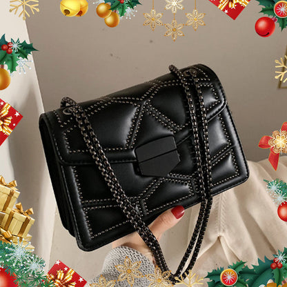[Women’s Gift] Quilted Crossbody Leather Bag for Women