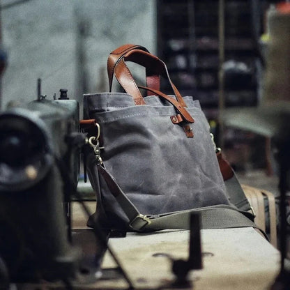 Gift Choice Vintage Waxed Canvas Tote Bag【FREE SHIPPING】