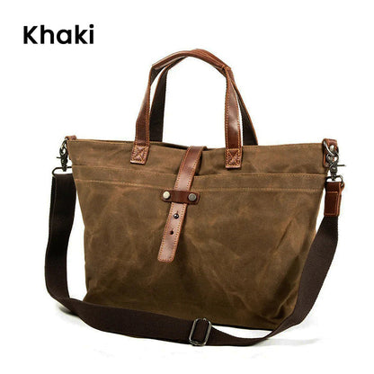 Gift Choice Vintage Waxed Canvas Tote Bag【FREE SHIPPING】