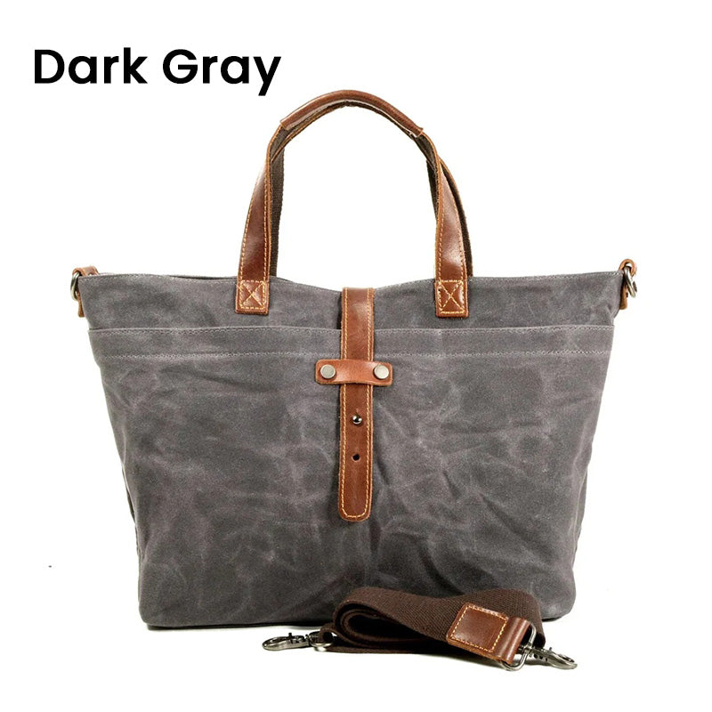 Gift Choice Vintage Waxed Canvas Tote Bag【FREE SHIPPING】