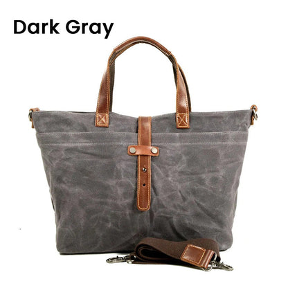 Gift Choice Vintage Waxed Canvas Tote Bag【FREE SHIPPING】