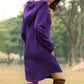 Best Gift for Her - Women's Casual Loose Solid Color Hoodie Dress
