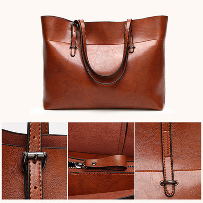 [Women's Gift] Women's Vintage Large Capacity Leather Tote Bag💥FREE SHIPPING
