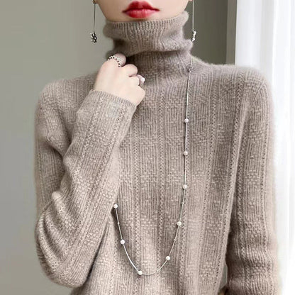 Women's Pullover Turtleneck Knitted Sweater-BUY 2 FREE SHIPPING