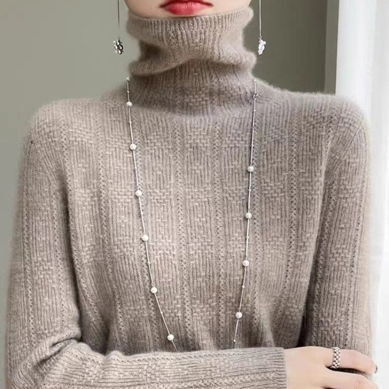 Women's Pullover Turtleneck Knitted Sweater-BUY 2 FREE SHIPPING