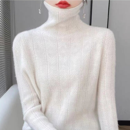 Women's Pullover Turtleneck Knitted Sweater-BUY 2 FREE SHIPPING