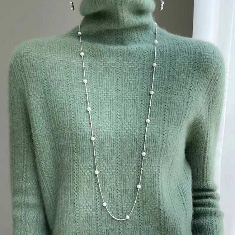 Women's Pullover Turtleneck Knitted Sweater-BUY 2 FREE SHIPPING