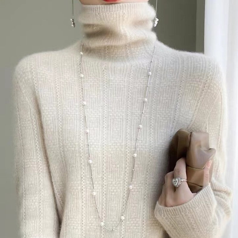 Women's Pullover Turtleneck Knitted Sweater-BUY 2 FREE SHIPPING