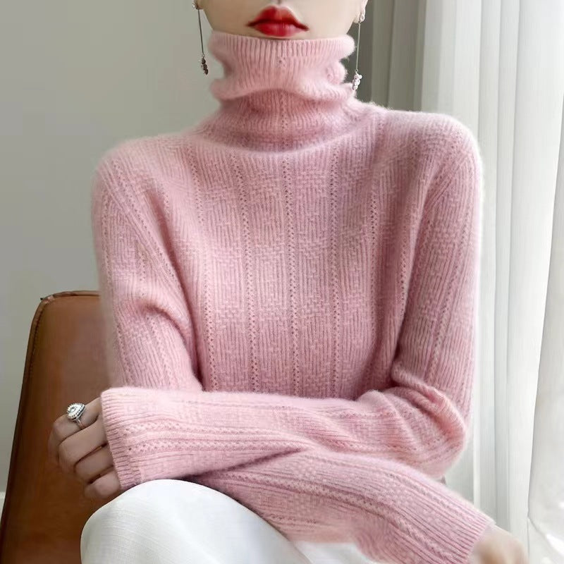 Women's Pullover Turtleneck Knitted Sweater-BUY 2 FREE SHIPPING