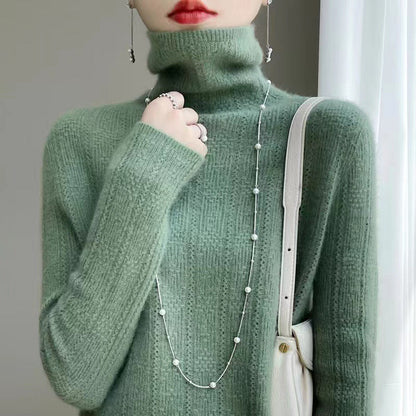 Women's Pullover Turtleneck Knitted Sweater-BUY 2 FREE SHIPPING